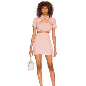 Baby Pink 3 piece skirt Set